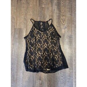 Black Lace Tank Top